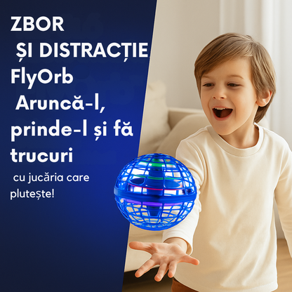FlyBall – Mini Dron Plutitor cu Lumină LED și Senzor de Mișcare