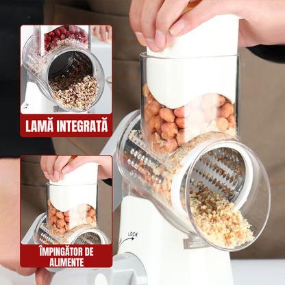 SpeedMill – Răzătoare și Tocător Manual Multifuncțional