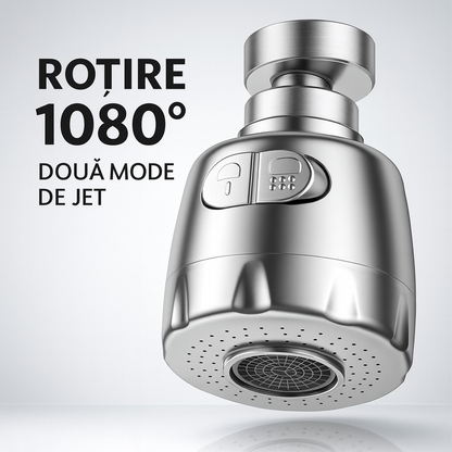 FlexiJet – Cap de Robinet cu Rotație și Filtru Integrat